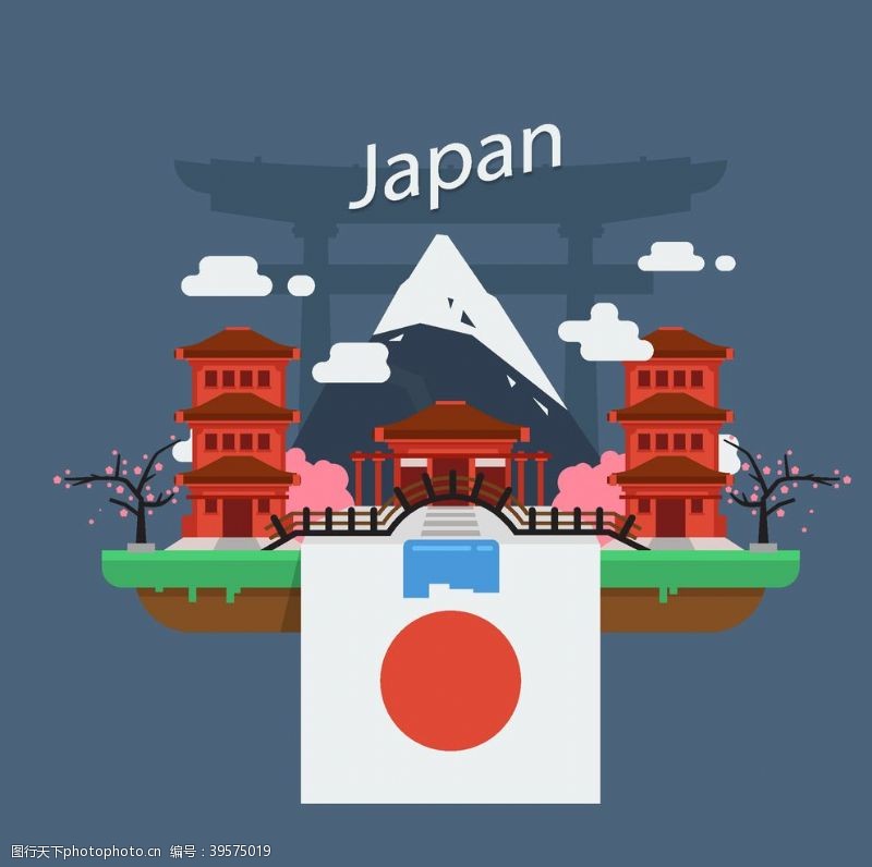 樱花背景日本图片