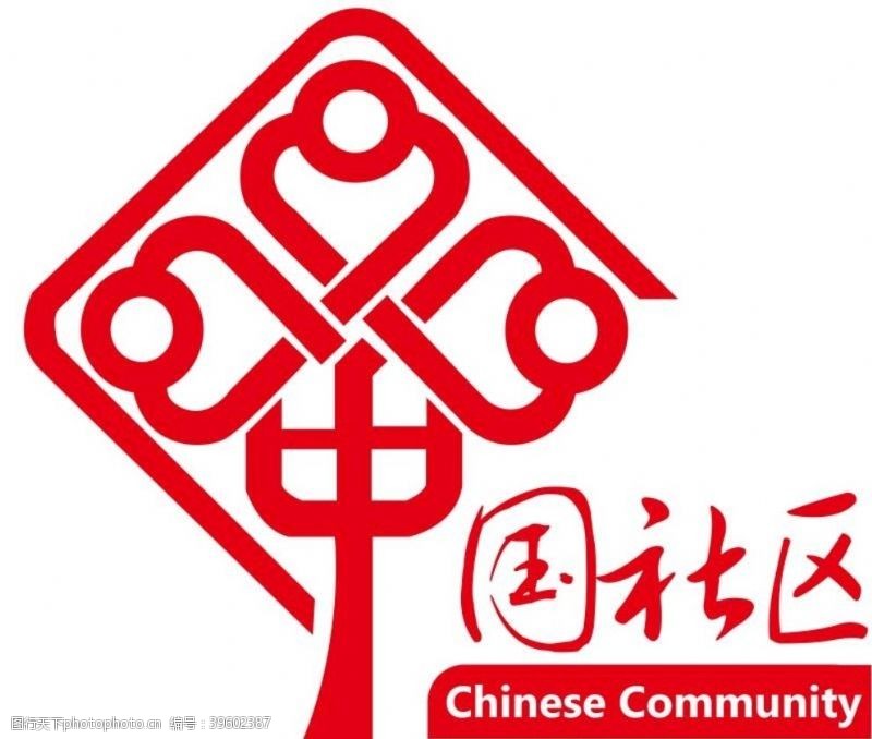 logo矢量中国社区标图片