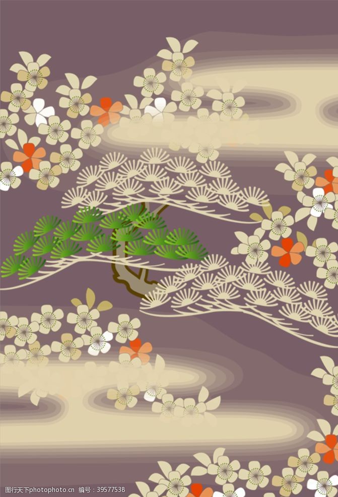 矢量花纹背景中式古典花纹背景图片