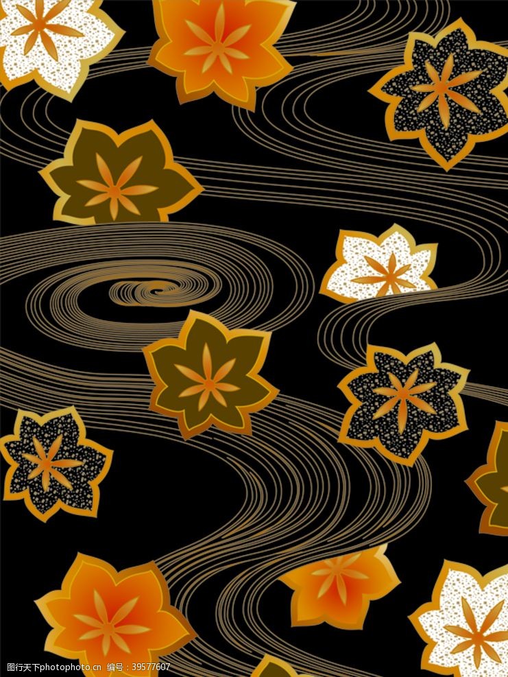 竹子底纹中式古典花纹背景图片