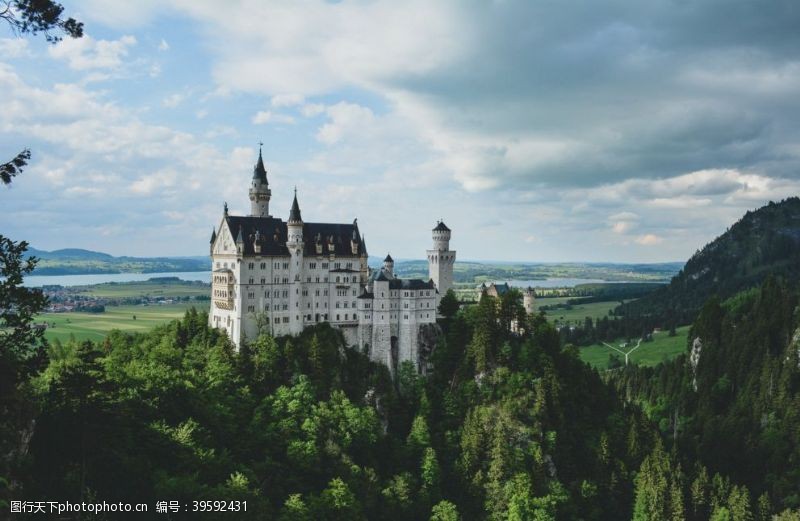 古建筑德国巴伐利亚新天鹅城堡图片