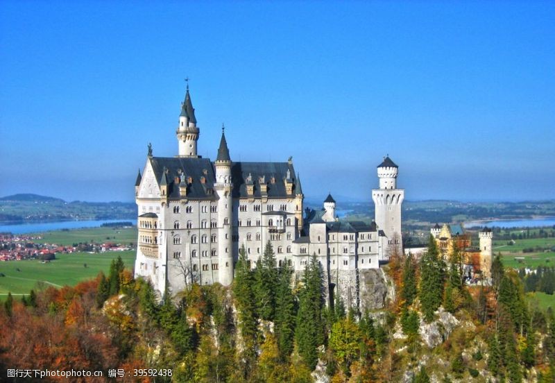 国外城堡德国巴伐利亚新天鹅城堡图片