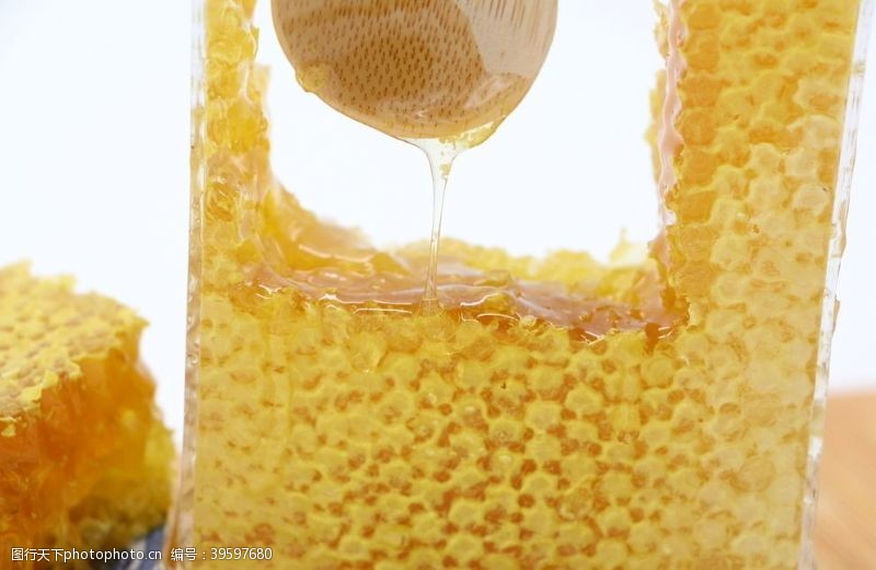 蜜蜂窝蜂巢蜜图片