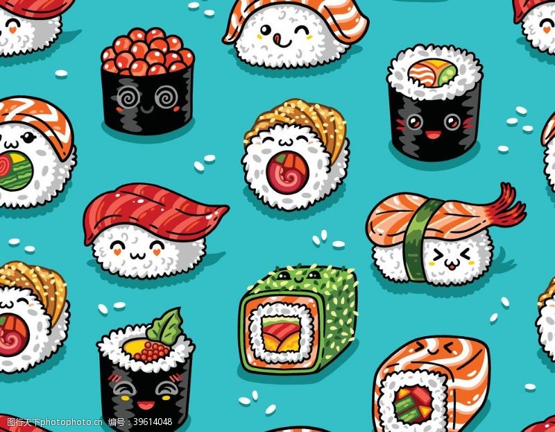 卡通美食日本料理图片