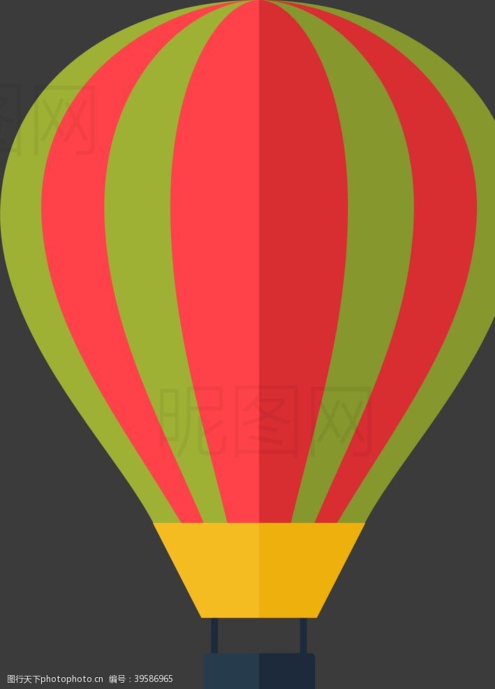 大伞热气球图片