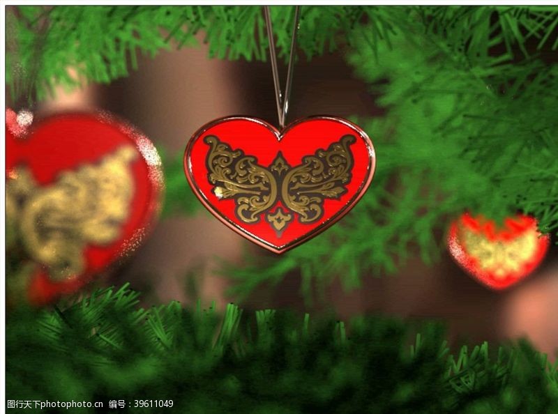 多媒体圣诞树装饰动态视频
