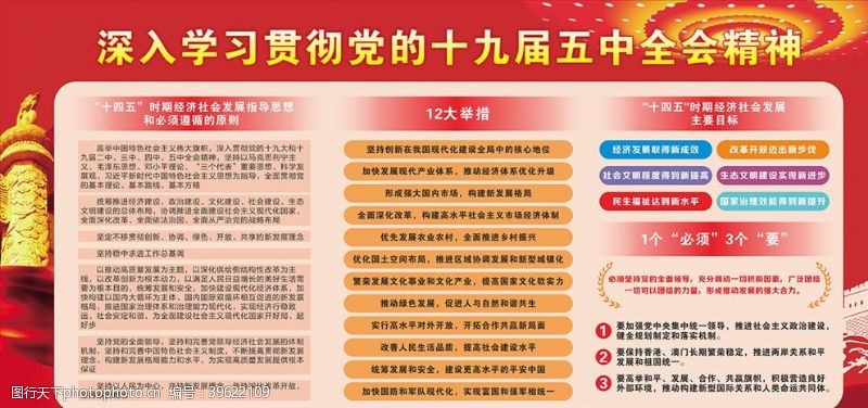 中国共产党十九届五中全会精神图片