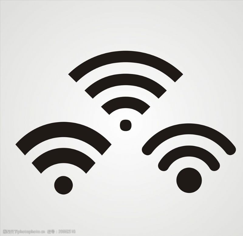 无线网卡矢量wifi图标元素图片