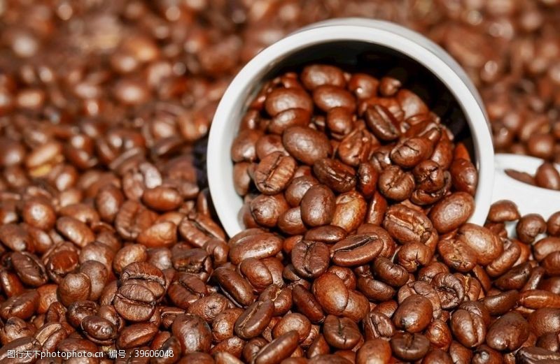 烘焙咖啡豆香醇的咖啡豆图片