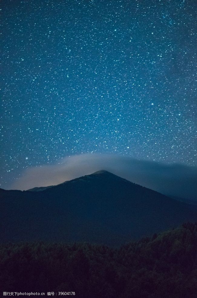 星光灿烂星空图片