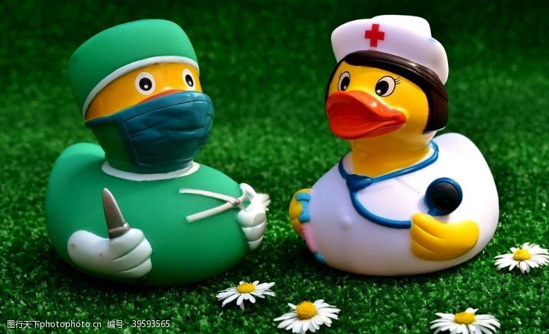 患者医生护士橡胶鸭子图片