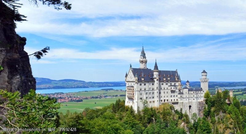 古建筑德国巴伐利亚新天鹅城堡建筑风景图片