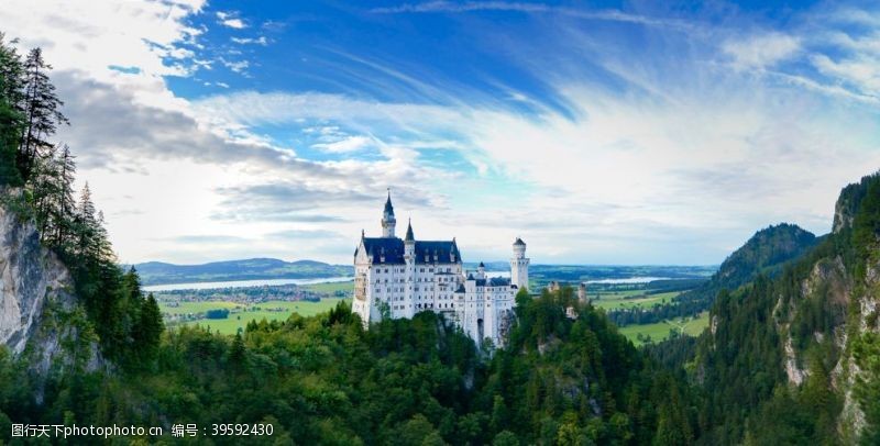 古建筑德国巴伐利亚新天鹅城堡图片