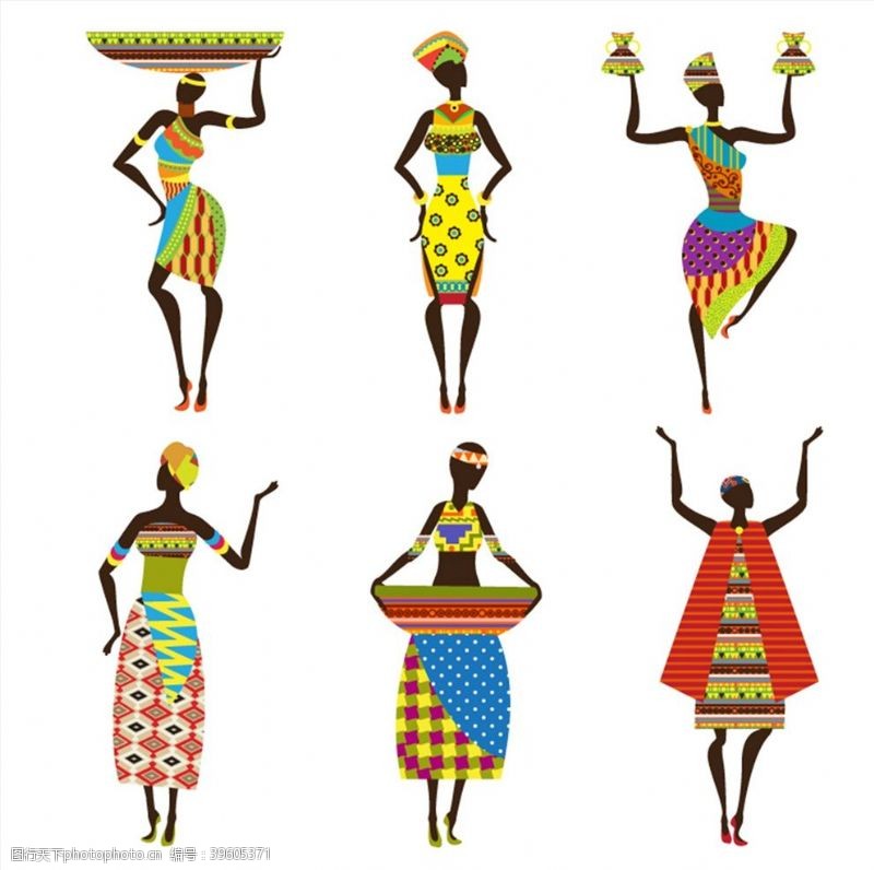 民族服饰非洲女子图片