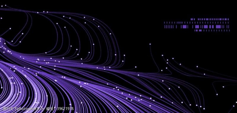 ae模板简约紫色抽象炫光科技展板图片