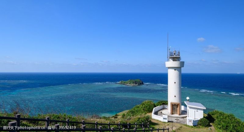 岛屿日本灯塔图片