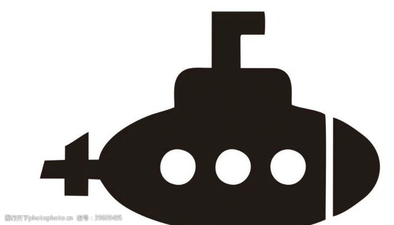 卡通交通工具矢量潜艇图片