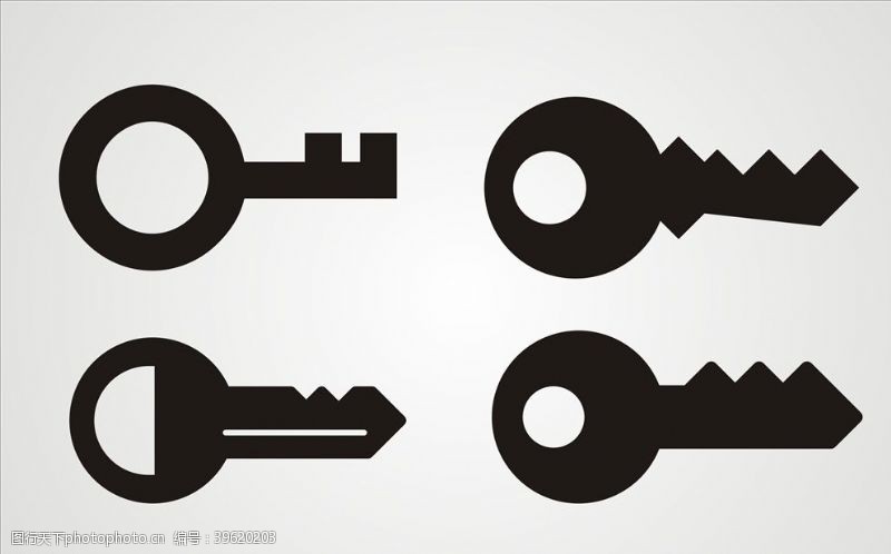 钥匙开锁矢量钥匙元素设计图片