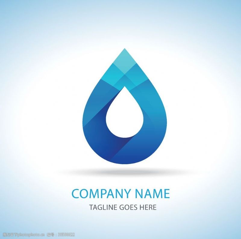 水滴标志水logo标志图片