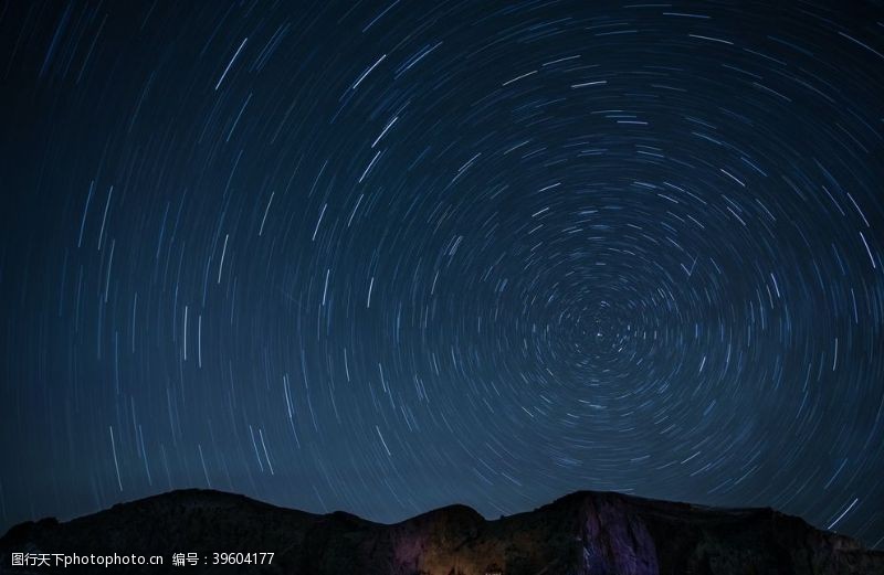 星光灿烂星空图片