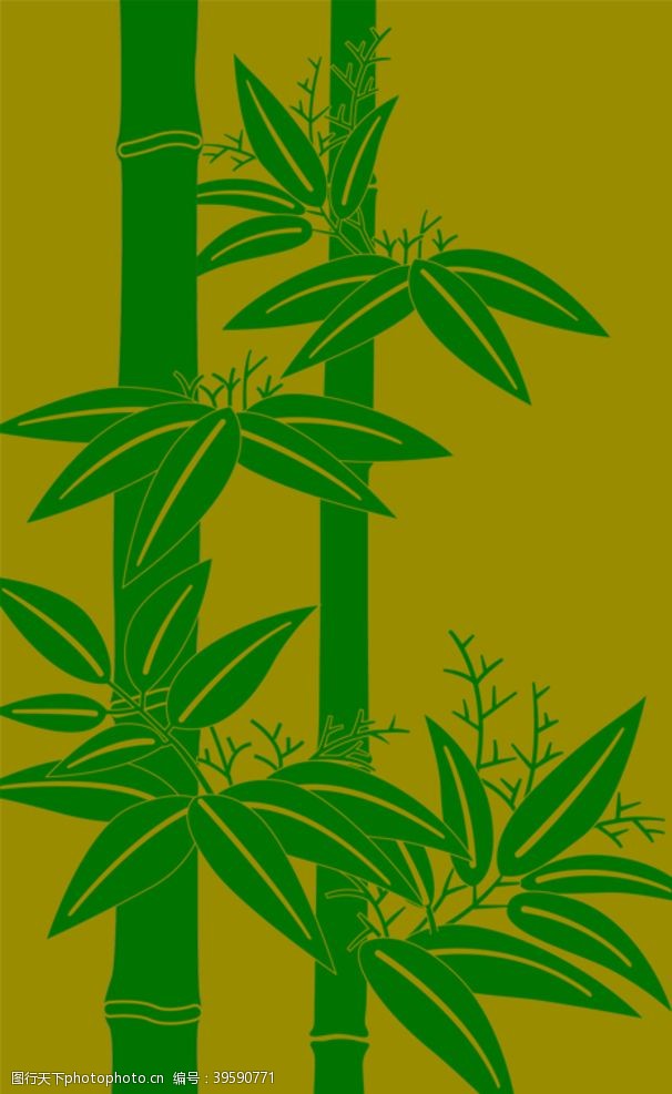 竹子底纹中式花纹图片