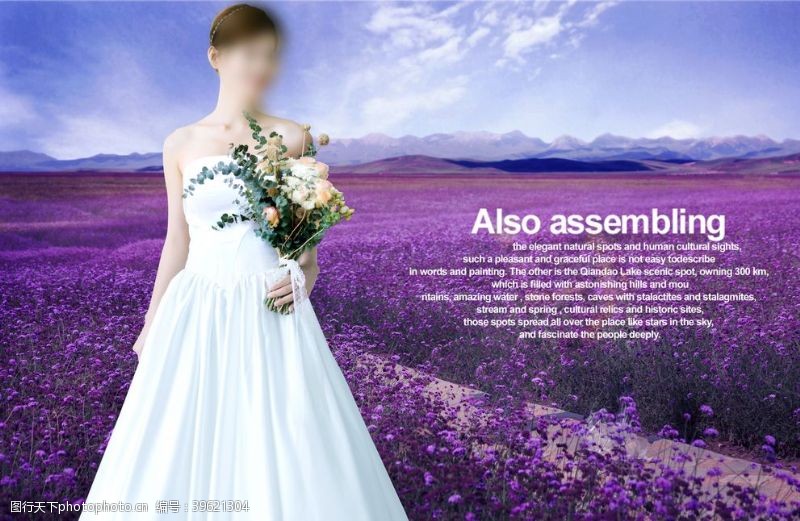 美女婚纱婚纱背景图片
