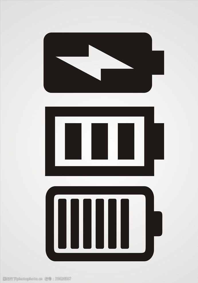 电池图标矢量素材矢量电池图标元素图片