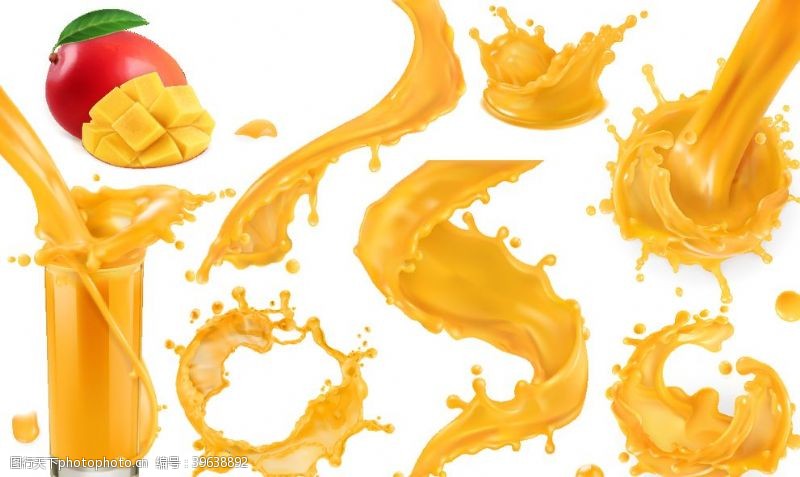 橙汁卡通果汁图片