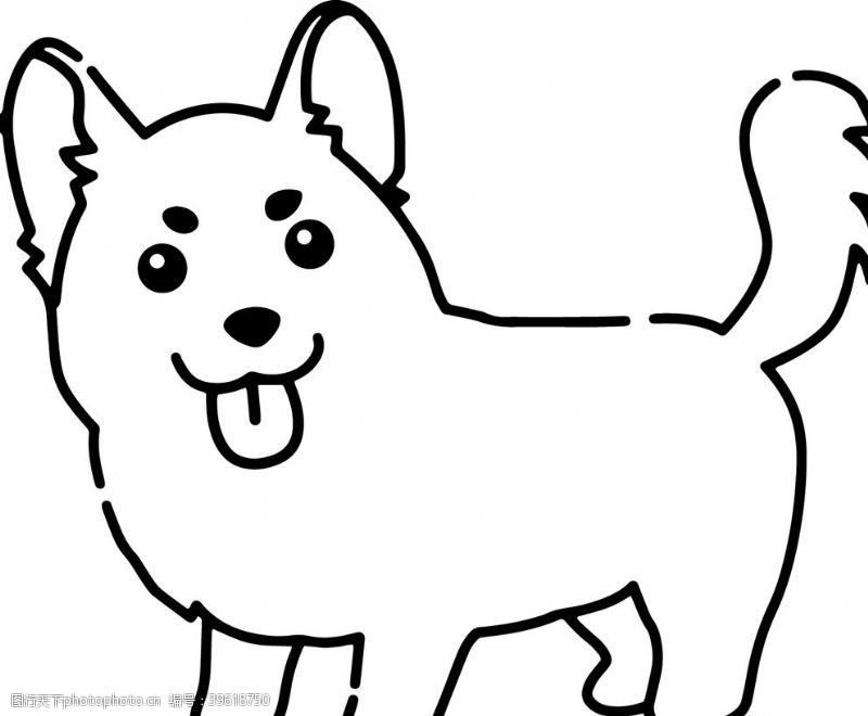 小家犬卡通狗图片
