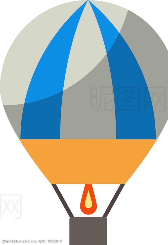 矢量交通工具热气球图片