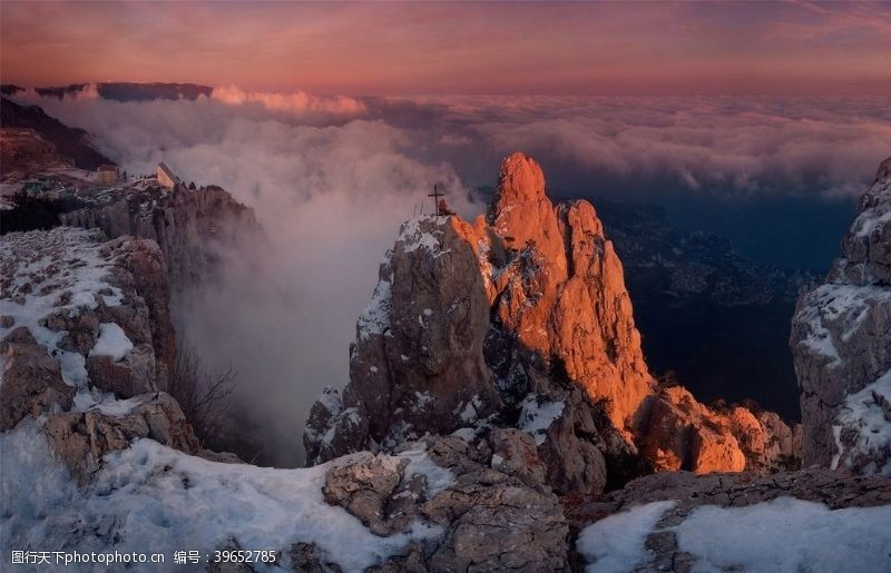 瑞士雪山图片