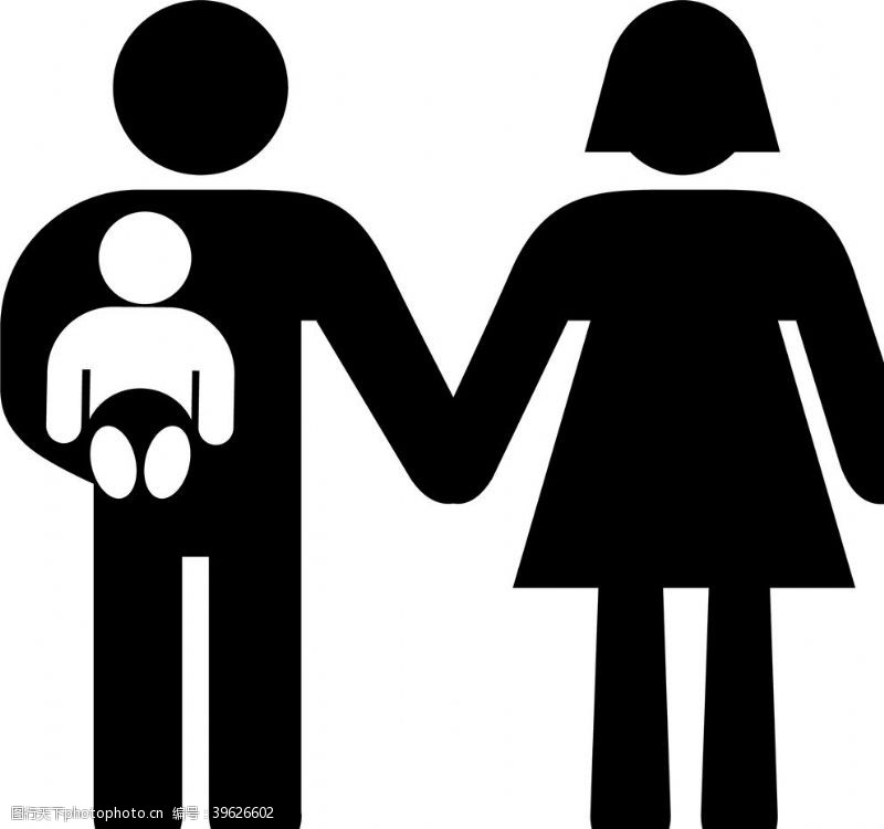 男女标志家庭图片