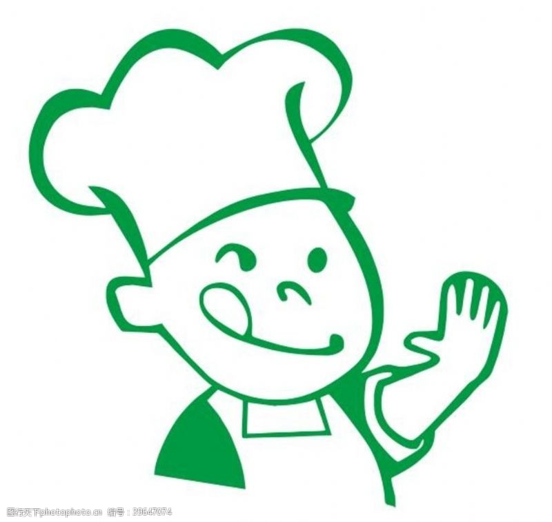 厨师卡通人物矢量小厨师图片