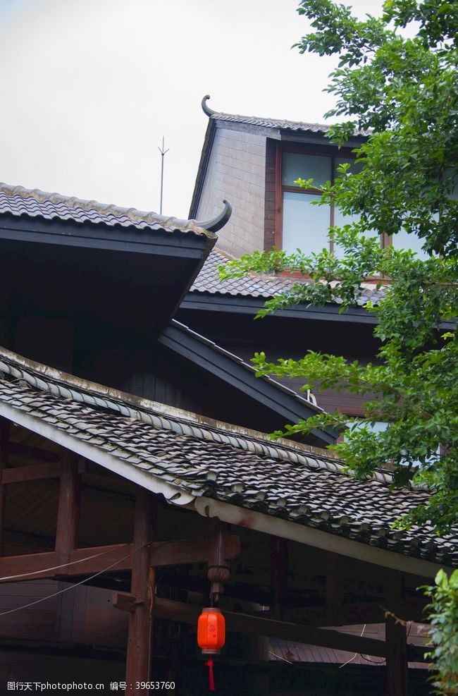 建筑挂图中国古代园林建筑图片
