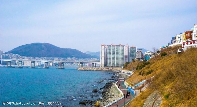 韩国旅游韩国釜山釜山风景海岸风景图片