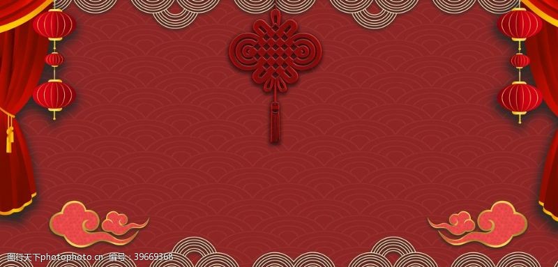 中国烟草红色新年背景图片
