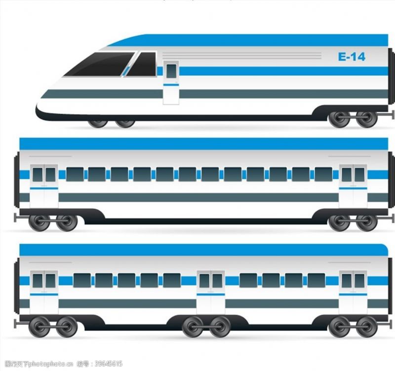 铁路火车车头和车厢图片