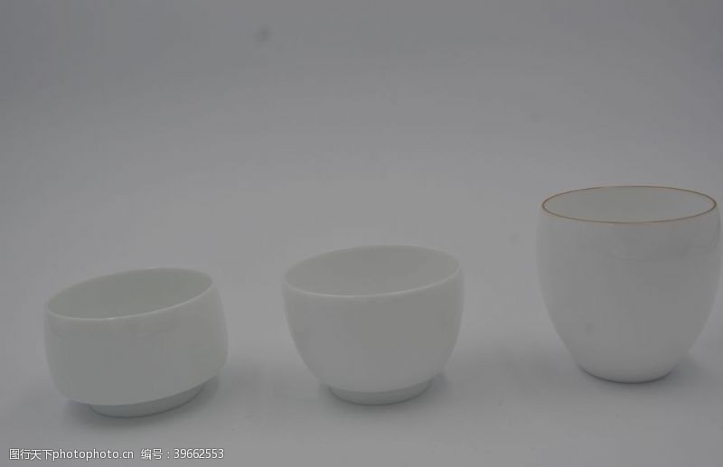 茶工艺景德镇手工玉泥瓷白胎茶具图片