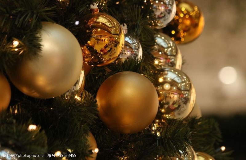 装饰素材圣诞树装饰图片