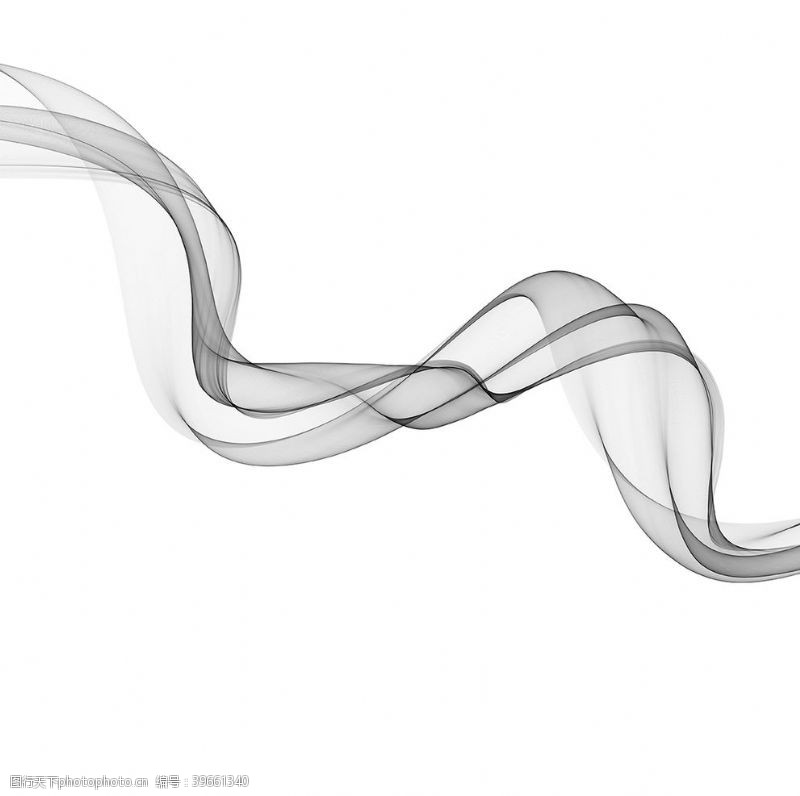 云雾缭绕水墨丝带烟雾飘带图片