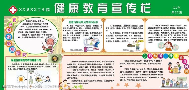 中医宣传栏夏秋季传染病预防图片