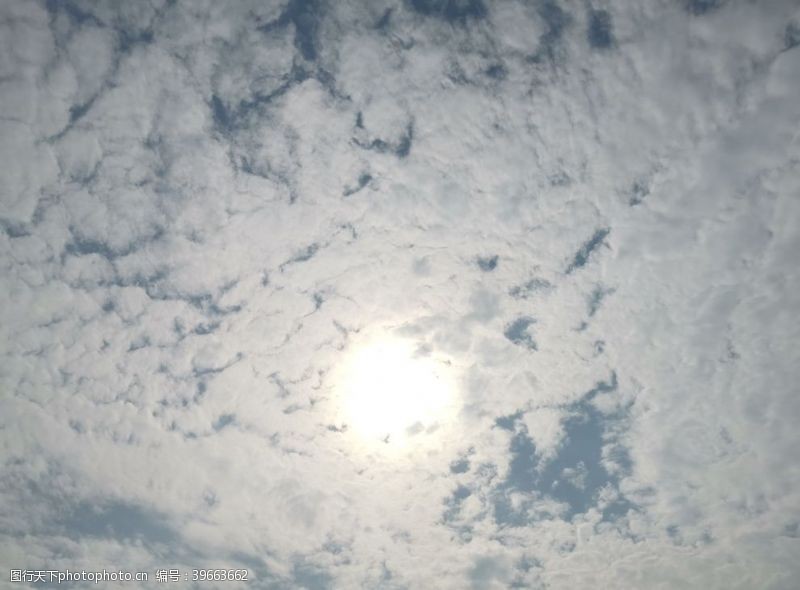 夏日风情白云图片