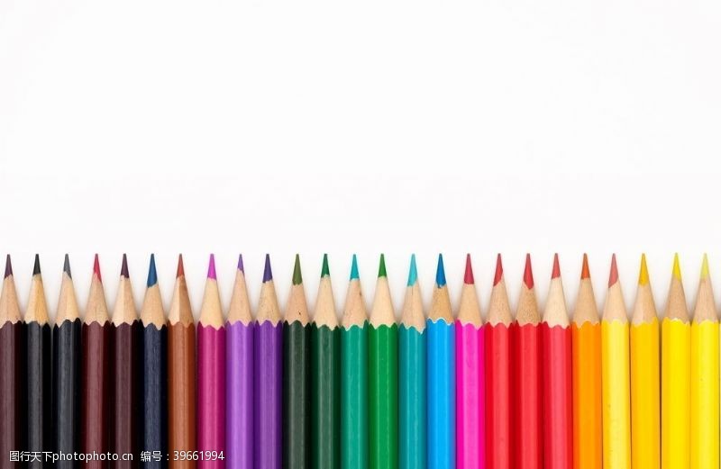 蜡笔画彩色铅笔笔蜡笔华美颜色图片