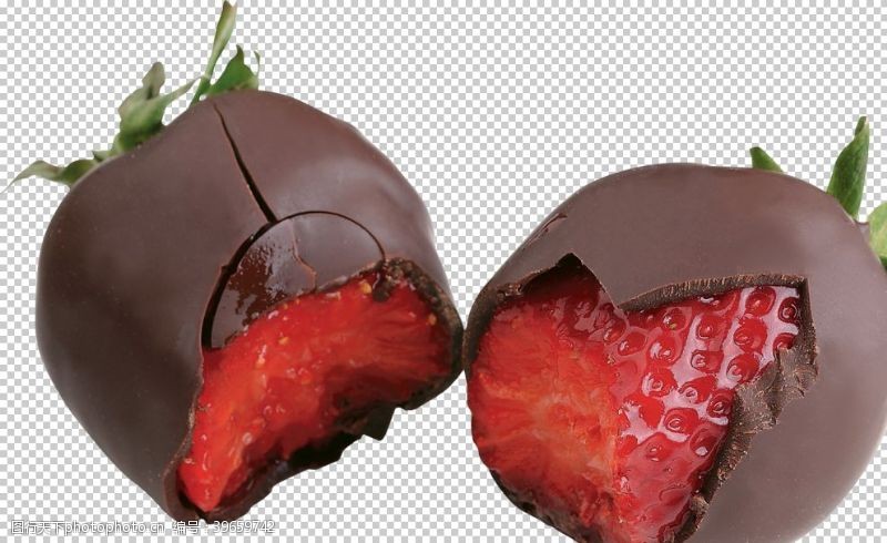 夹纸草莓巧克力图片