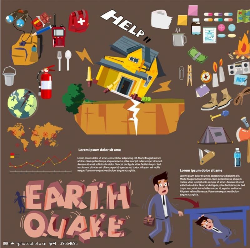 数据分析地震预防信息图图片