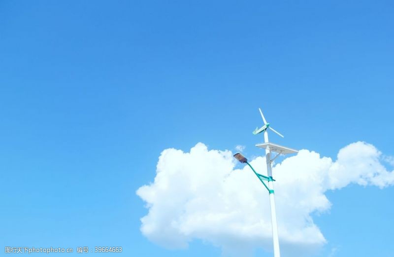 工业天地风力发电图片