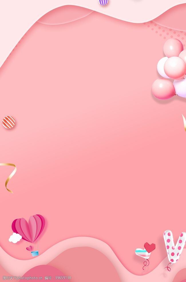 浪漫女人节粉色背景图片