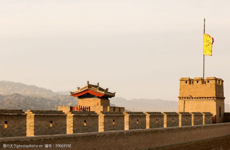 甘肃嘉峪关城墙角楼图片