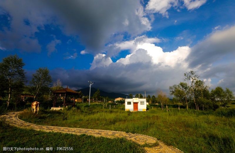 青海省向化乡的小村庄图片