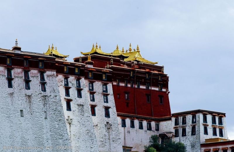 西藏旅游西藏拉萨布达拉宫金顶图片